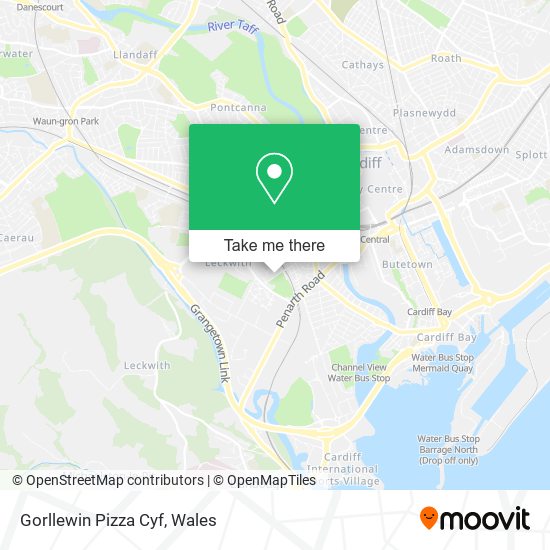 Gorllewin Pizza Cyf map