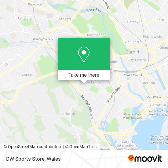 DW Sports Store map
