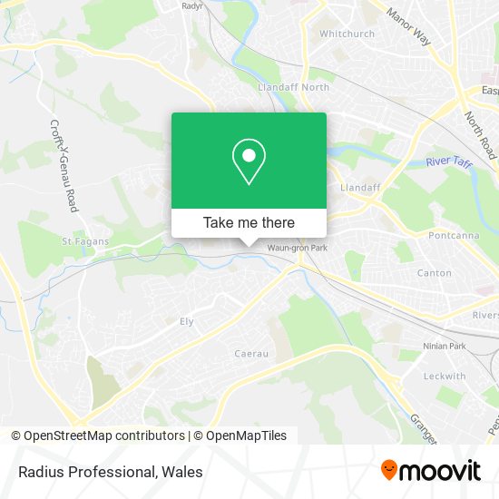 Radius Professional map