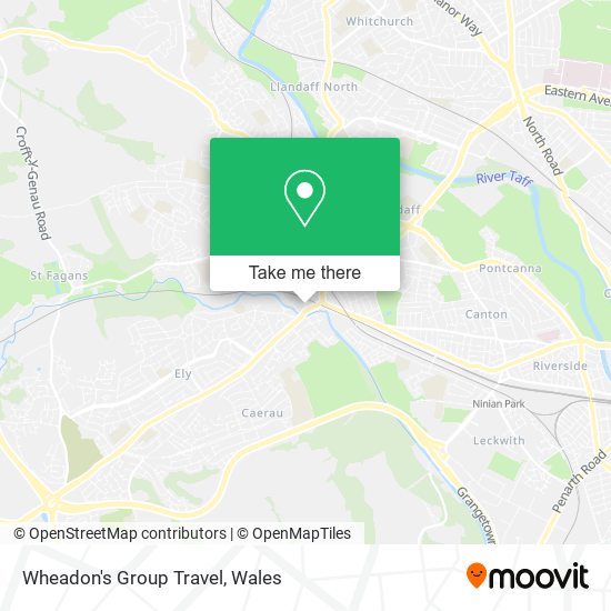Wheadon's Group Travel map