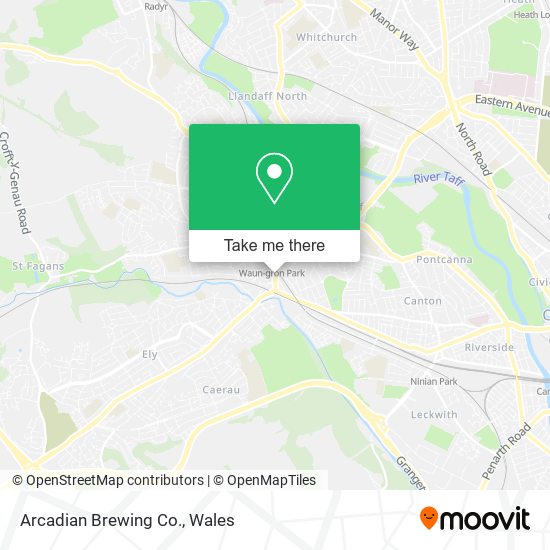 Arcadian Brewing Co. map