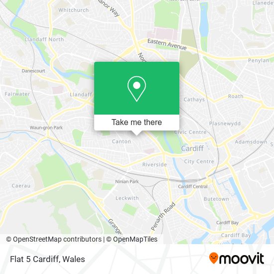 Flat 5 Cardiff map