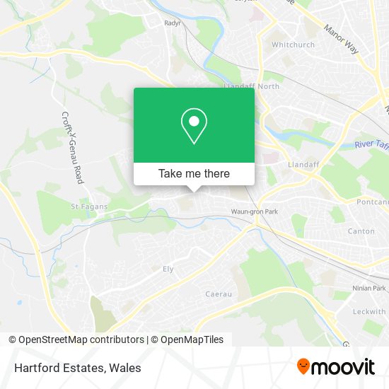 Hartford Estates map