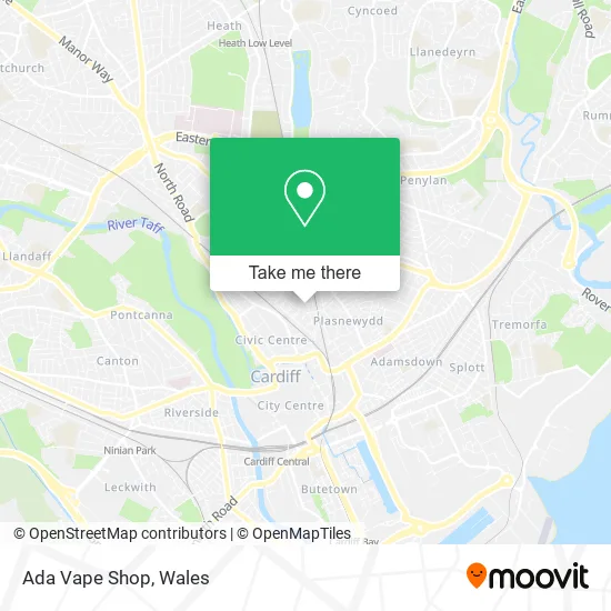 Ada Vape Shop map