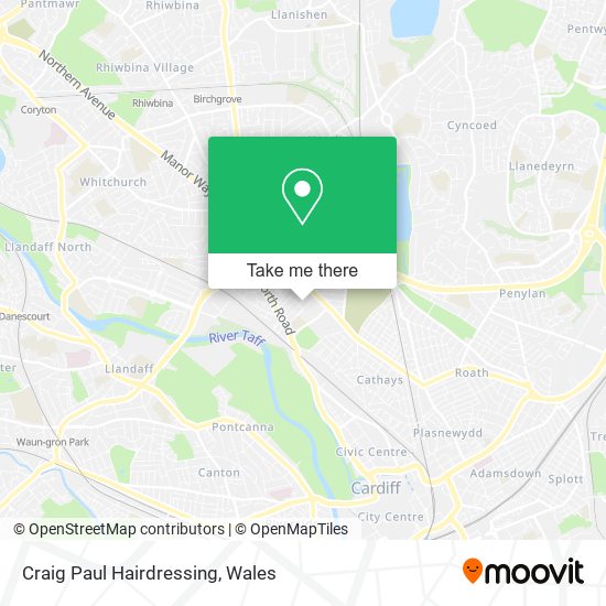 Craig Paul Hairdressing map