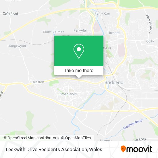 Leckwith Drive Residents Association map
