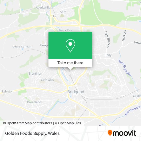 Golden Foods Supply map