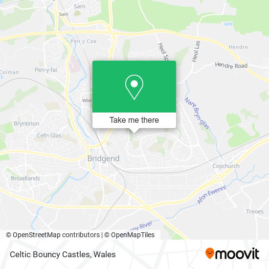 Celtic Bouncy Castles map