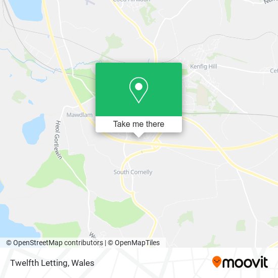 Twelfth Letting map