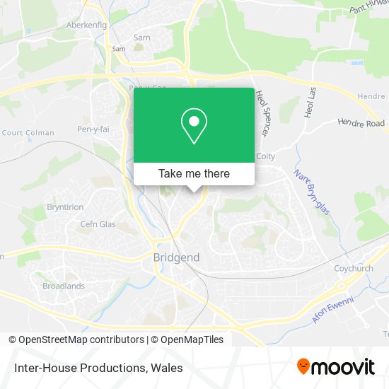 Inter-House Productions map