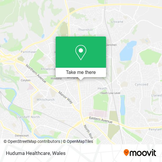Huduma Healthcare map