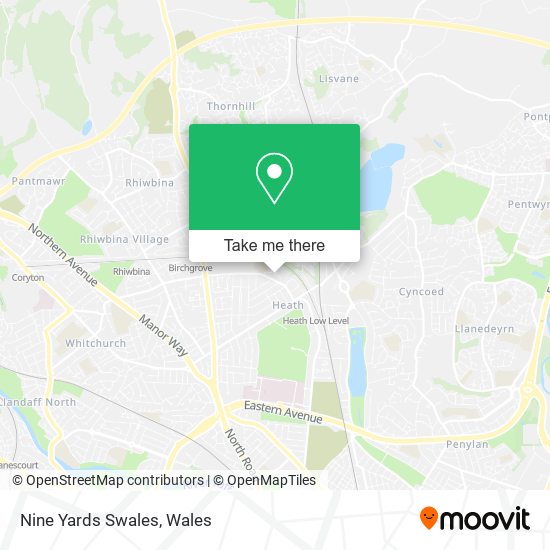 Nine Yards Swales map