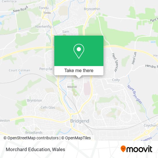 Morchard Education map