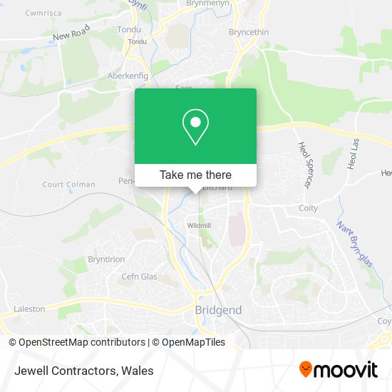 Jewell Contractors map