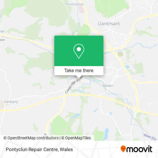 Pontyclun Repair Centre map