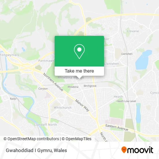 Gwahoddiad I Gymru map