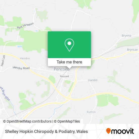 Shelley Hopkin Chiropody & Podiatry map
