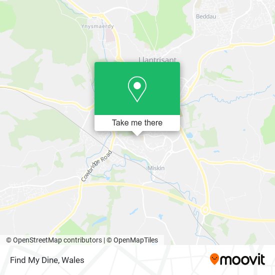 Find My Dine map