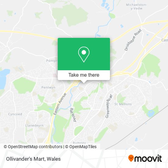 Ollivander's Mart map