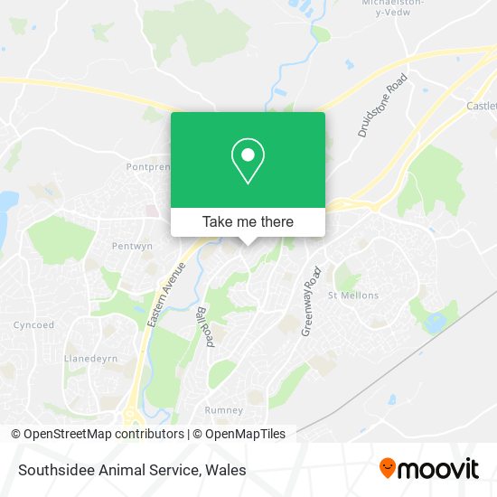Southsidee Animal Service map