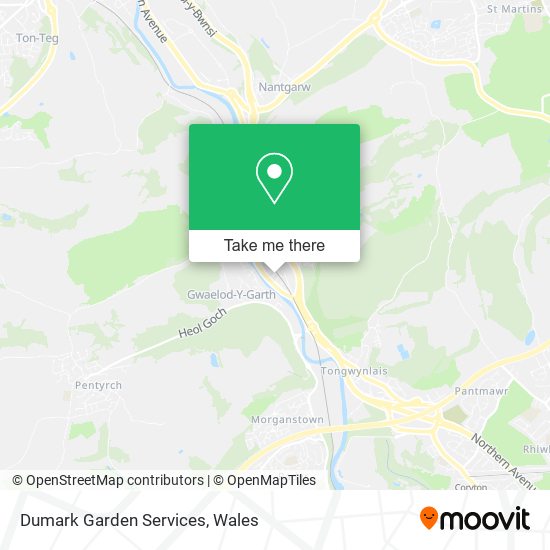 Dumark Garden Services map