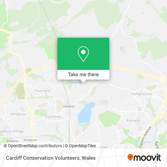 Cardiff Conservation Volunteers map