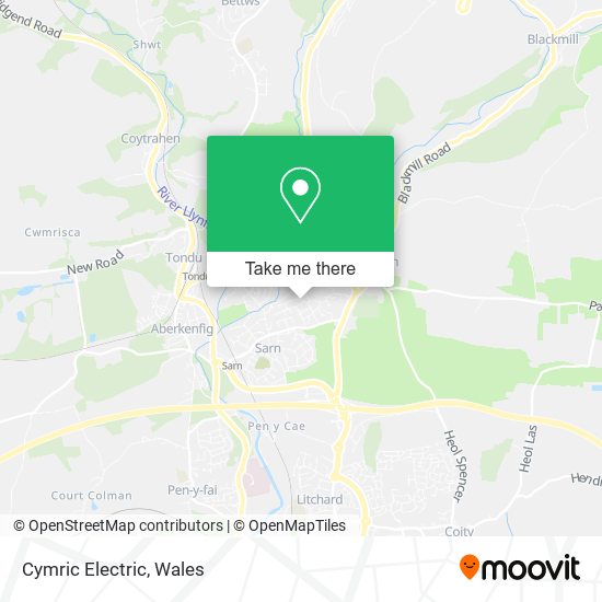 Cymric Electric map