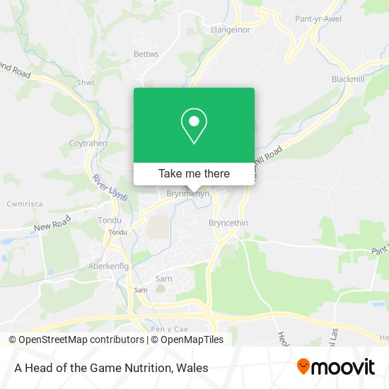 A Head of the Game Nutrition map