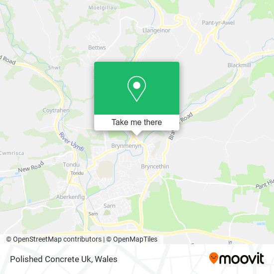 Polished Concrete Uk map