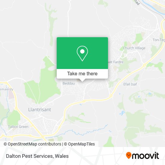 Dalton Pest Services map