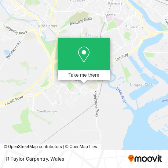 R Taylor Carpentry map