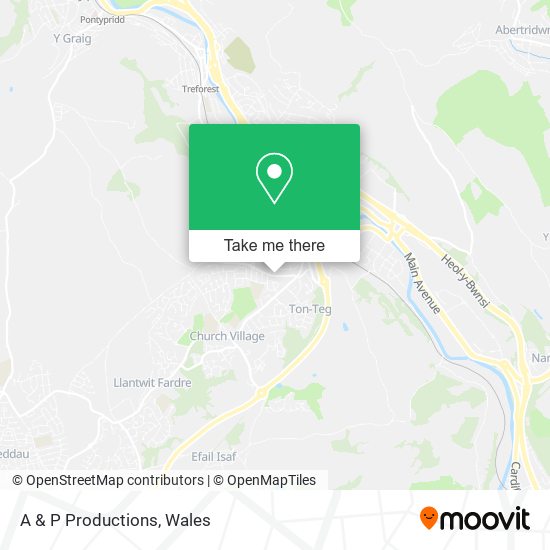 A & P Productions map
