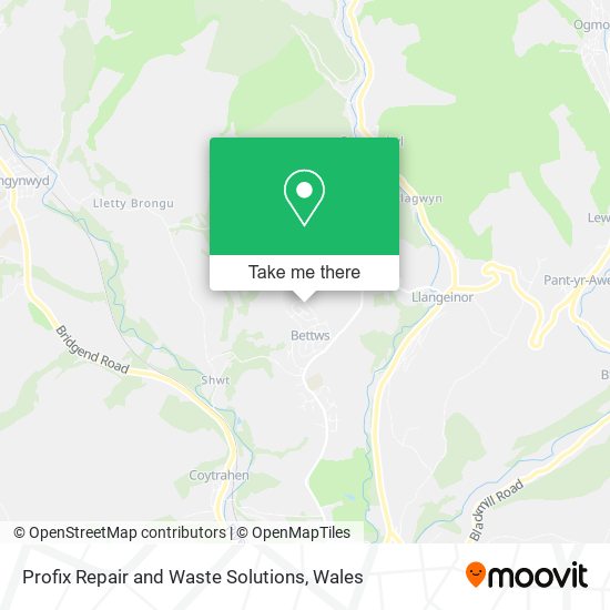 Profix Repair and Waste Solutions map