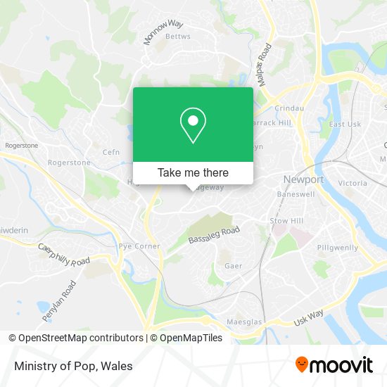 Ministry of Pop map