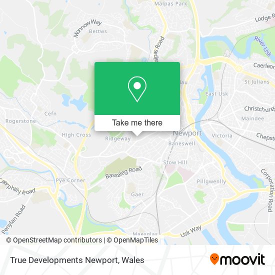 True Developments Newport map