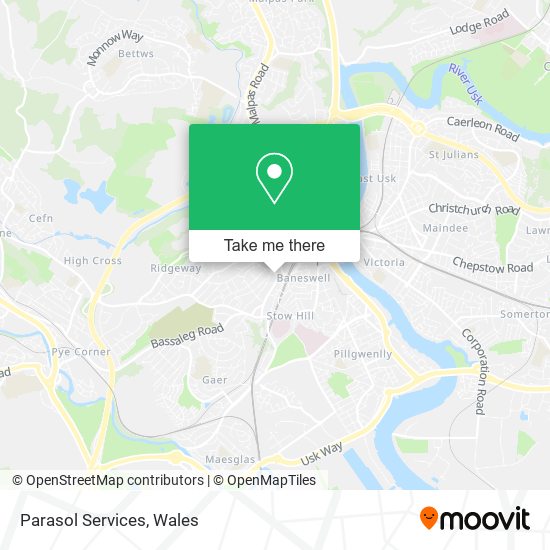 Parasol Services map