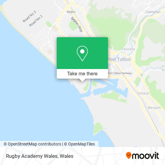 Rugby Academy Wales map
