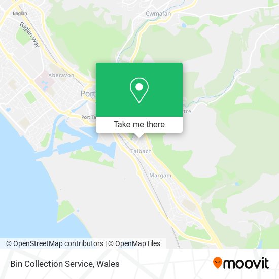 Bin Collection Service map