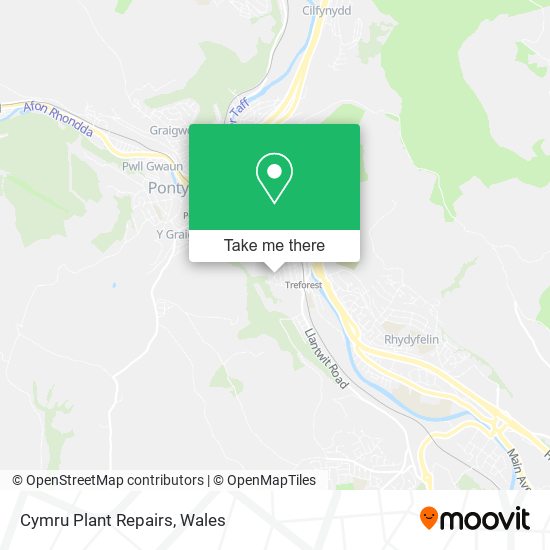Cymru Plant Repairs map