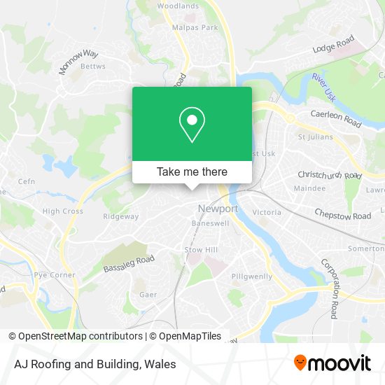AJ Roofing and Building map