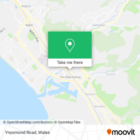 Ynysmond Road map