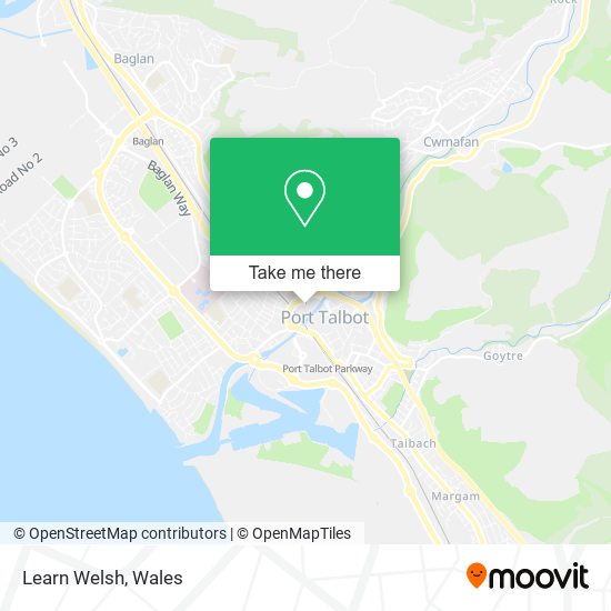 Learn Welsh map