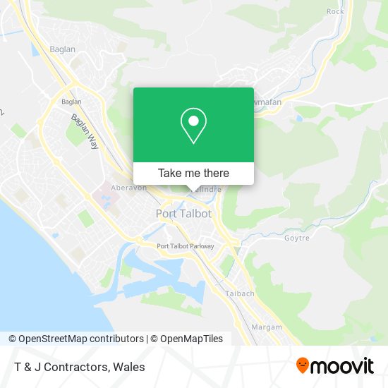 T & J Contractors map