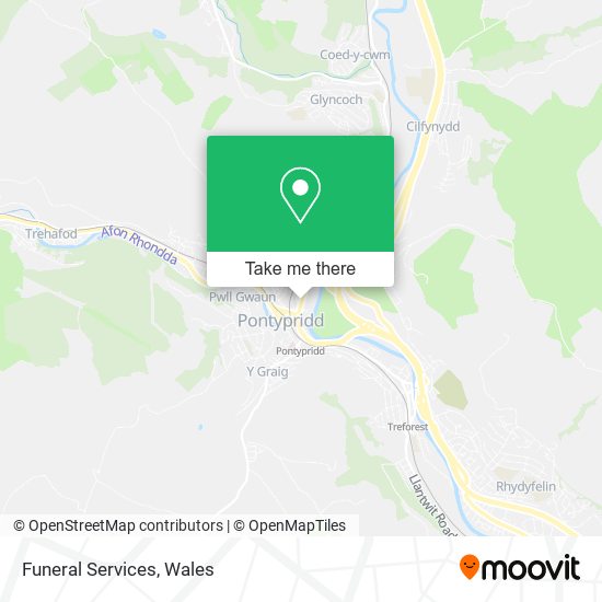 Funeral Services map