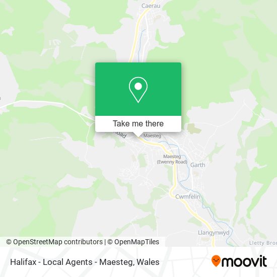 Halifax - Local Agents - Maesteg map