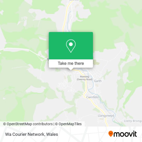 Wa Courier Network map
