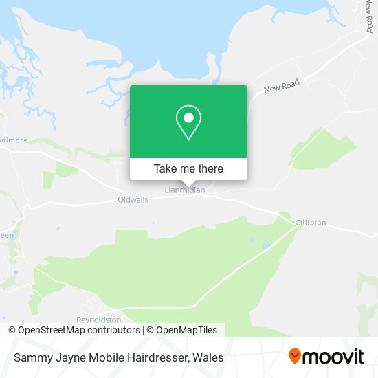 Sammy Jayne Mobile Hairdresser map