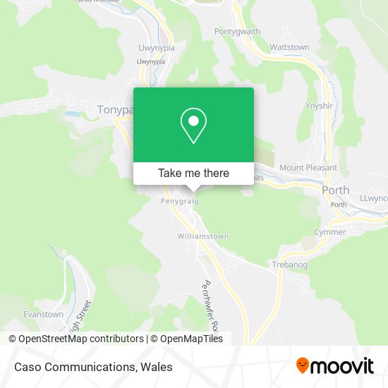 Caso Communications map