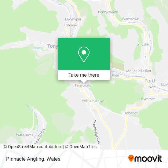 Pinnacle Angling map