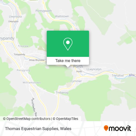 Thomas Equestrian Supplies map